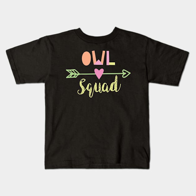 Owl Squad Kids T-Shirt by BetterManufaktur